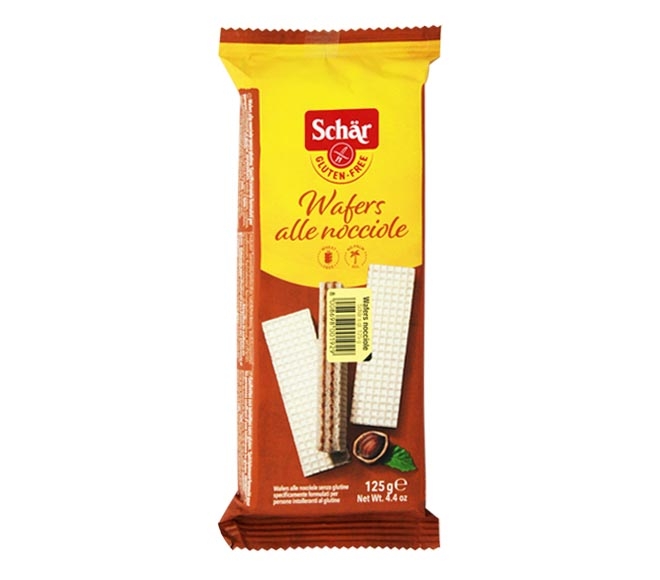 SCHAR Gluten Free Chocolate 125g – Wafers alle nocciole