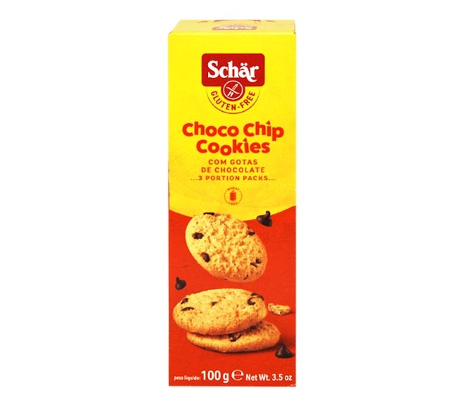 SCHAR Gluten Free Biscuits 100g – Choco Chip Cookies