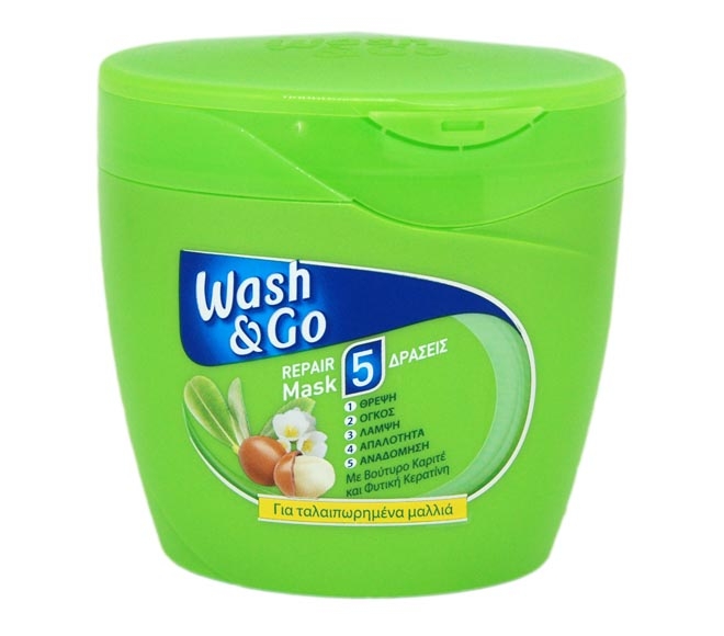 WASH & GO Mask Repair for damaged hair 300ml – Shea butter