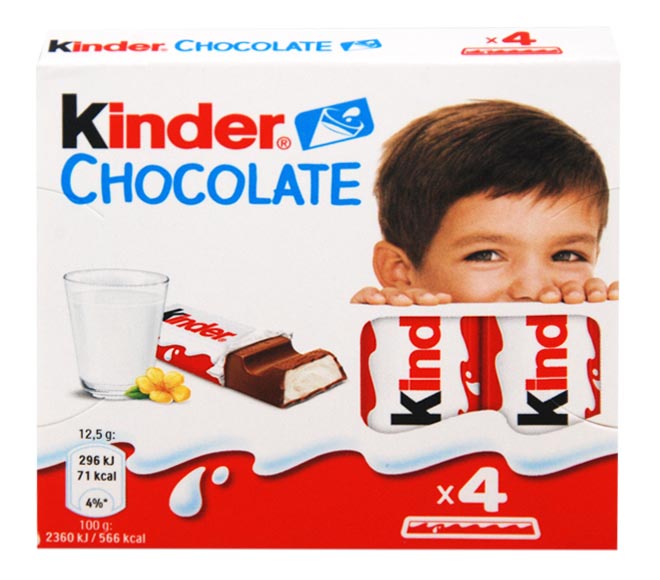 KINDER chocolate 4x50g