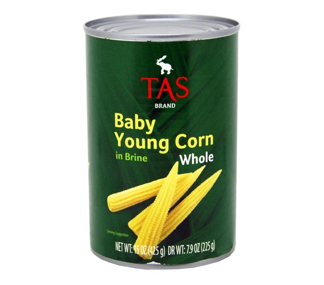 TAS baby young whole corn in brine 425g