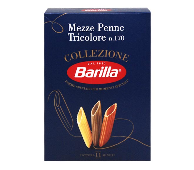 BARILLA mezze penne tricolore 500g