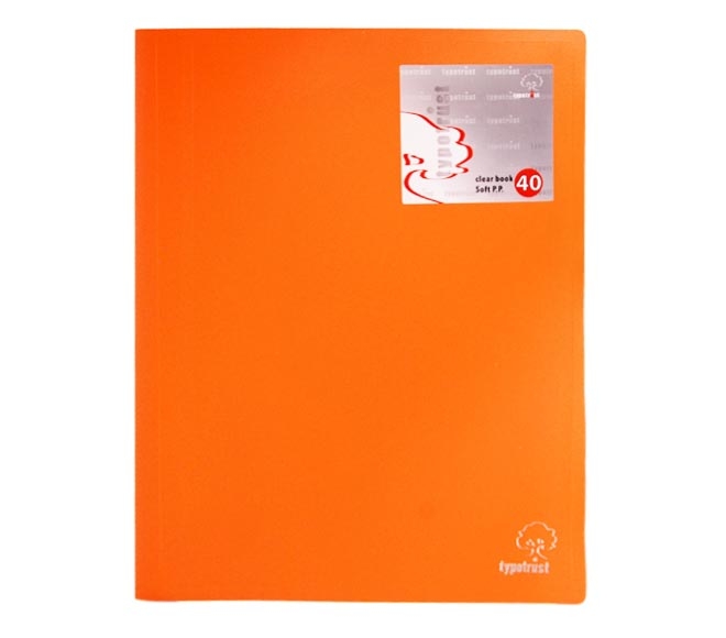 TYPOTRUST folder soft clear book A4 (40 pages) – Orange
