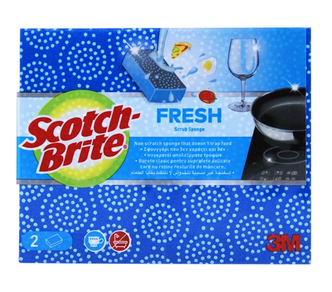 sponges scourer SCOTCH-BRITE fresh 2pcs (blue)
