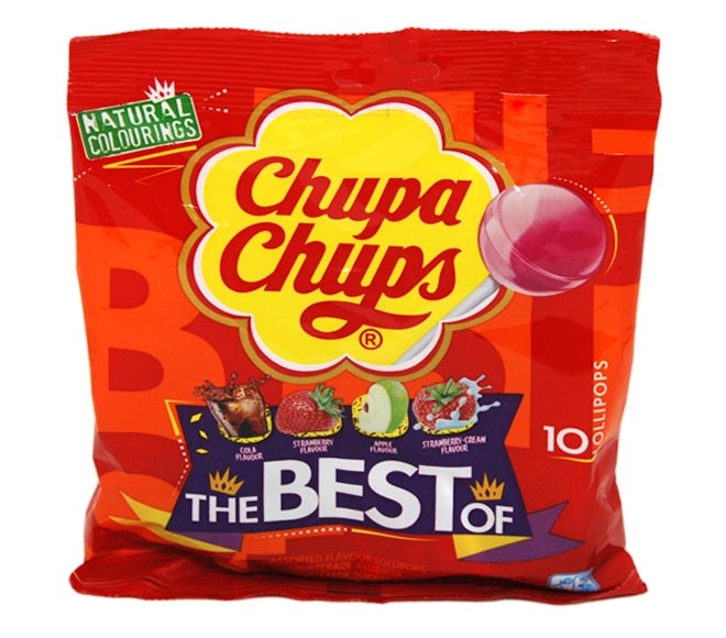 CHUPA CHUPS lollipops the best assorted flavour 10x12g