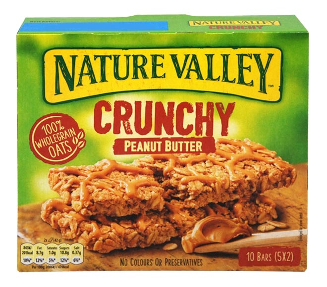 NATURE VALLEY Crunchy bars peanut butter 5x42g