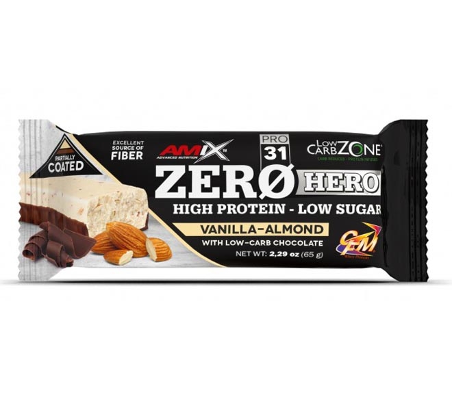 AMIX bar Zero Hero 65g – Vanilla & Almond