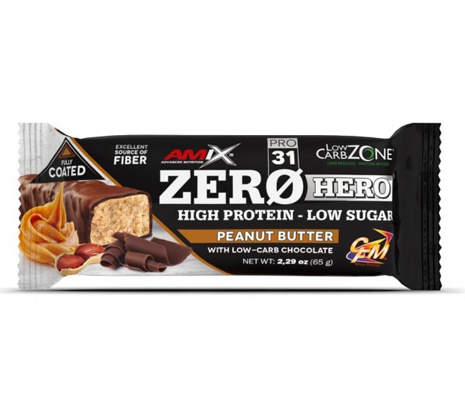 AMIX bar Zero Hero 65g – Peanut butter