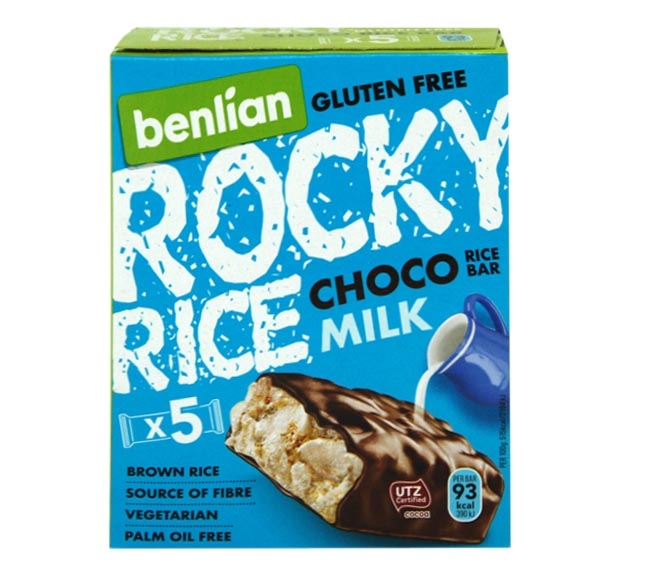 BENLIAN Rocky rice bar 18g x 5pcs – choco milk