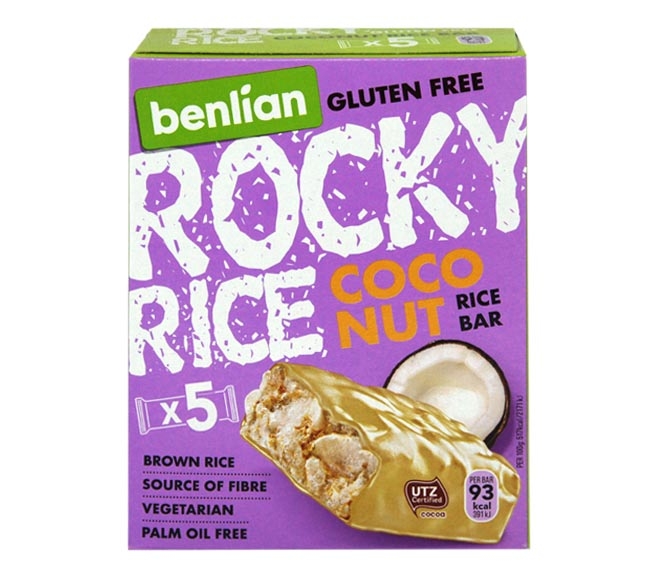 BENLIAN Rocky rice bar 18g x 5pcs – coconut