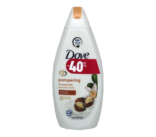 DOVE shower gel 500ml – Shea Butter & Vanilla (40% OFF)