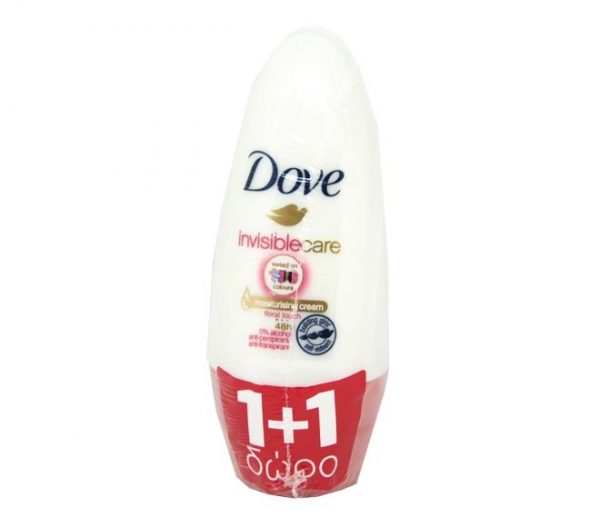 DOVE deodorant roll-on 50ml - Invisible Care (1+1 FREE)