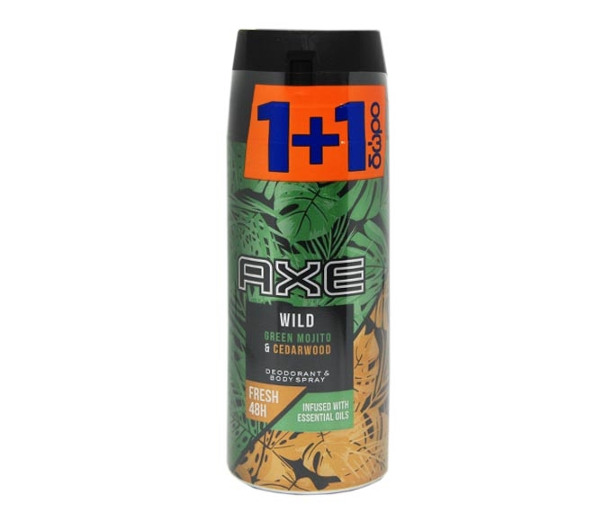 AXE deodorant bodyspray 150ml – Green Mojito & Cedarwood (1+1 FREE)