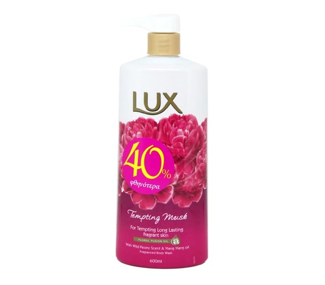 LUX fragranced body wash 600ml – Tempting Musk (40% OFF)