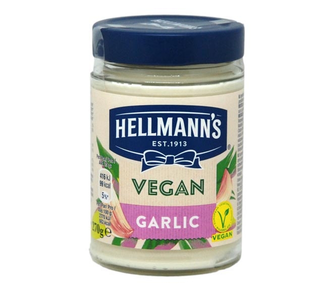 mayonnaise HELLMANNS vegan 270g – garlic