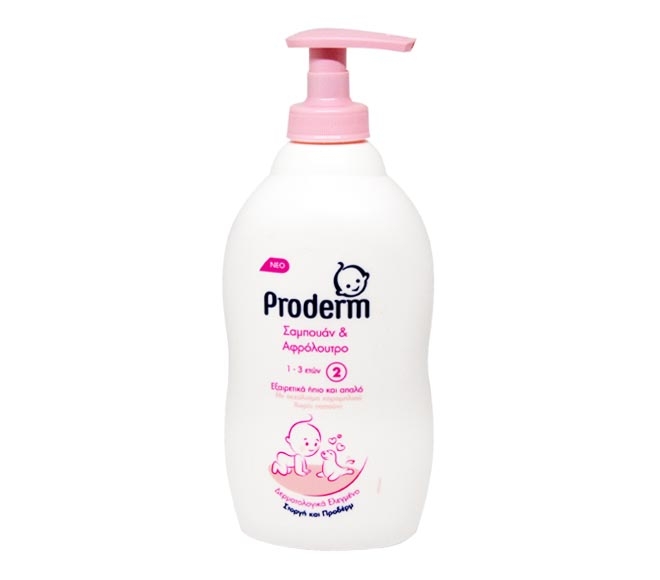 PRODERM shampoo & shower gel 400ml – 1-3 years