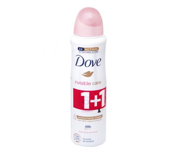 DOVE deodorant spray 150ml - Invisible Dry (1+1 FREE)