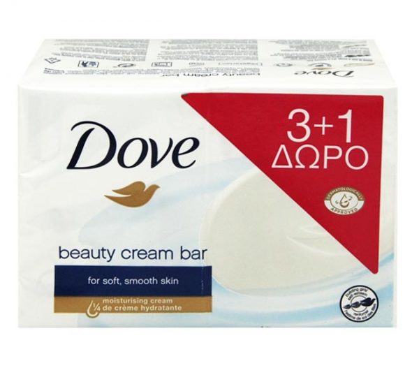DOVE soap bar beauty cream 4x100g (3+1 FREE)