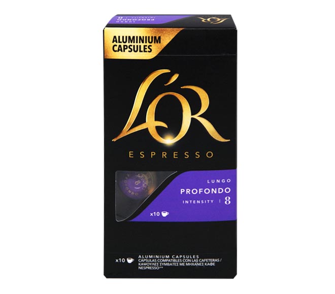 LOR espresso PROFONDO LUNGO 52g – (10 caps – intensity 8)