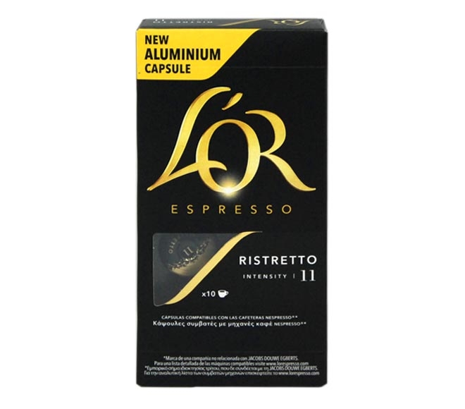 LOR espresso RISTRETTO 52g – (10 caps – intensity 11)