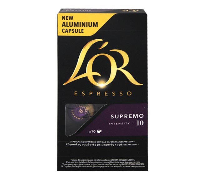 LOR espresso SUPREMO 52g – (10 caps – intensity 10)