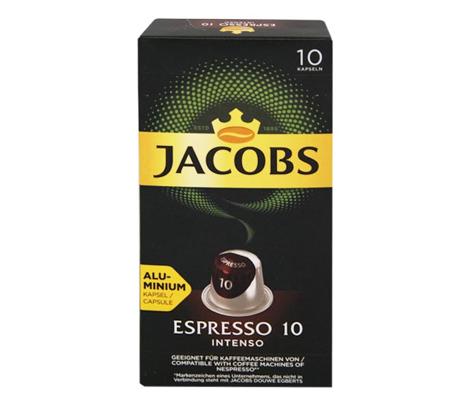 JACOBS espresso INTENSO 52g – (10 caps – intensity 10)