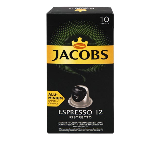 JACOBS espresso RISTRETTO 52g – (10 caps – intensity 12)
