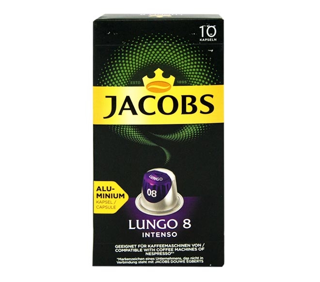 JACOBS espresso LUNGO INTENSO 52g – (10 caps – intensity 8)