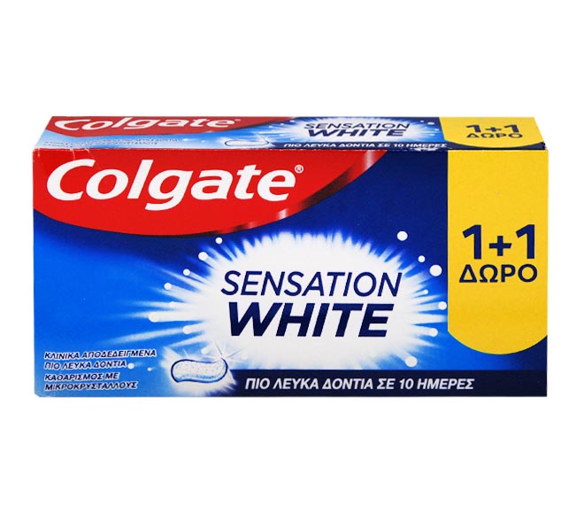 toothpaste COLGATE 2x75ml – Sensation White (1+1 FREE)