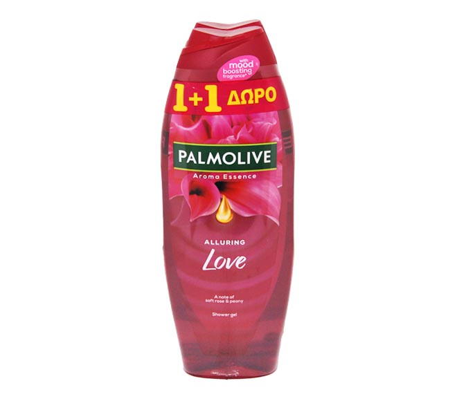 PALMOLIVE Alouring Love shower gel 650ml – soft rose & peony (1+1 FREE)