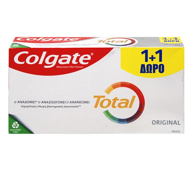 toothpaste COLGATE 2x75ml – Total Original (1+1 FREE)