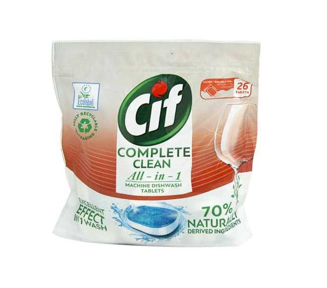 CIF dishwasher detergent All in 1 26 tabs 455g