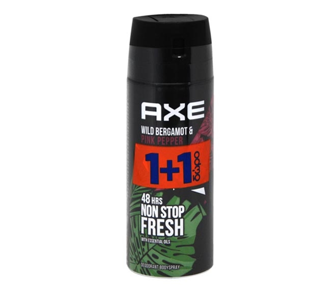 AXE deodorant bodyspray 150ml – Wild Bergamot & Pink Pepper (1+1 FREE)