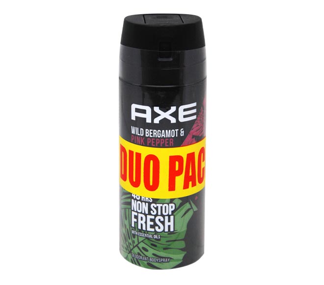 AXE deodorant bodyspray 150ml – Wild Bergamot & Pink Pepper (Duo Pack)