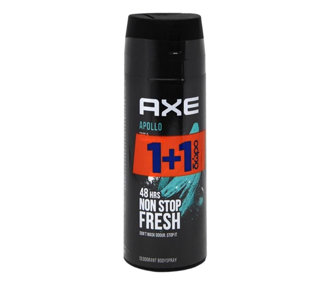 AXE deodorant bodyspray 150ml – Apollo Sage & Cedarwood (1+1 FREE)