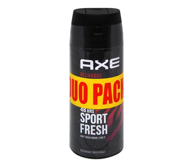 AXE deodorant bodyspray 150ml – Recharge Arctic Mint & Cool Spices Scent (Duo Pack)