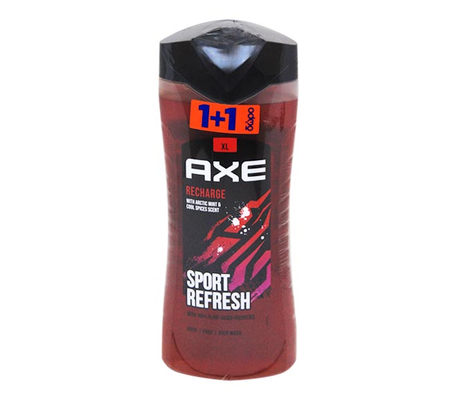 AXE bodywash 400ml – Sport Refresh (1+1 FREE)