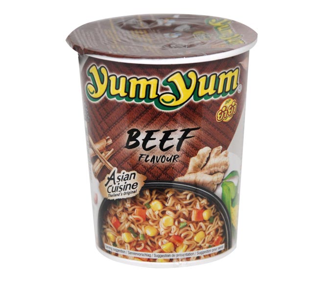 noodles cup YUM YUM beef flavour 70g