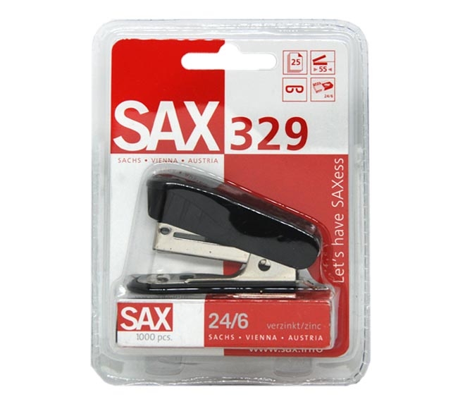 SAX stapler Design 329 with staples 24/6 x 1000pcs