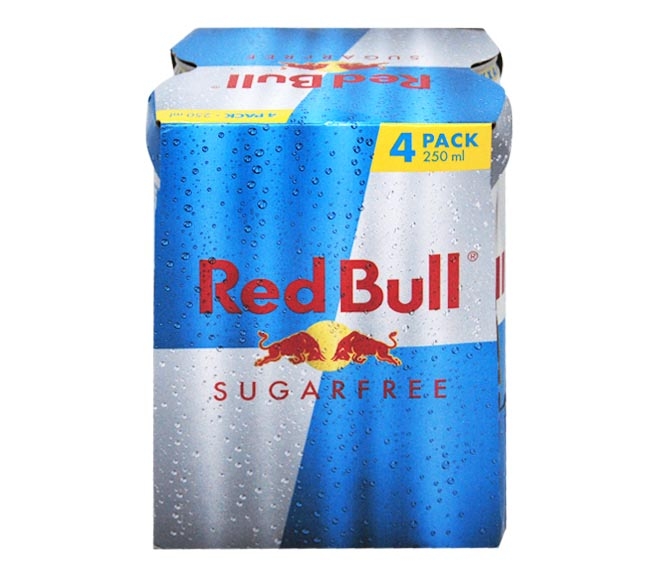 RED BULL energy drink sugar free 4x250ml
