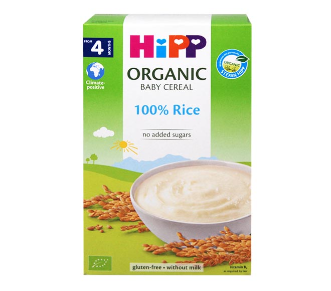 HIPP organic baby cereal 200g – Rice (gluten free)