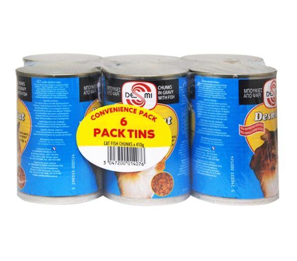 cat DESMI fish chunks in gravy 6x410g