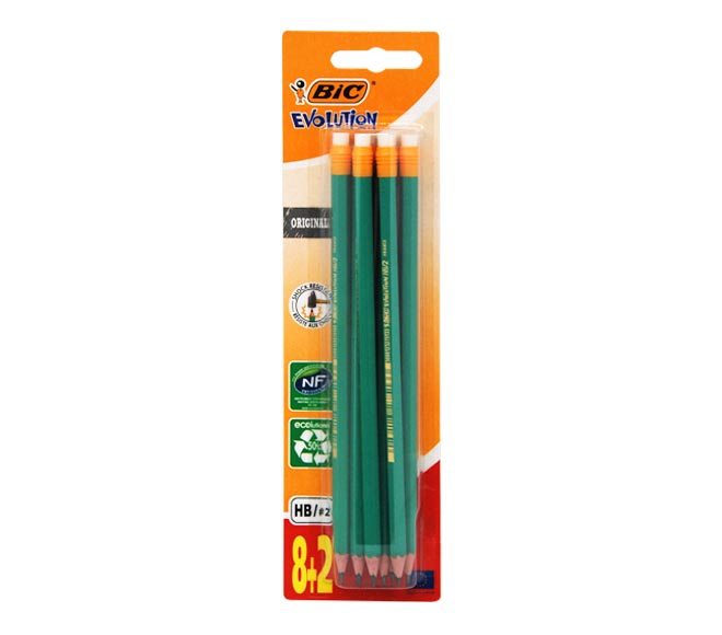 pencils BIC Evolution HB/2 (8 + 2 FREE)