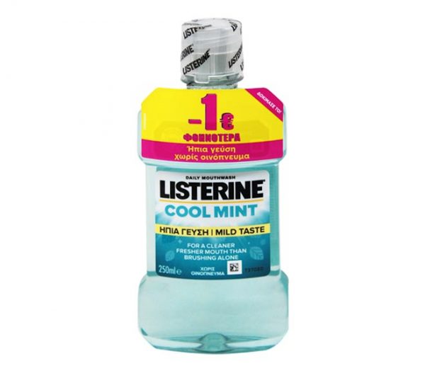 LISTERINE MOUTHWASH mild taste 250ml - Cool Mint (€1 LESS)