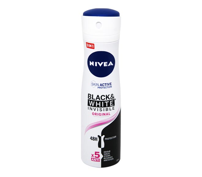 NIVEA deodorant for women 150ml invisible for black & white 48h Original