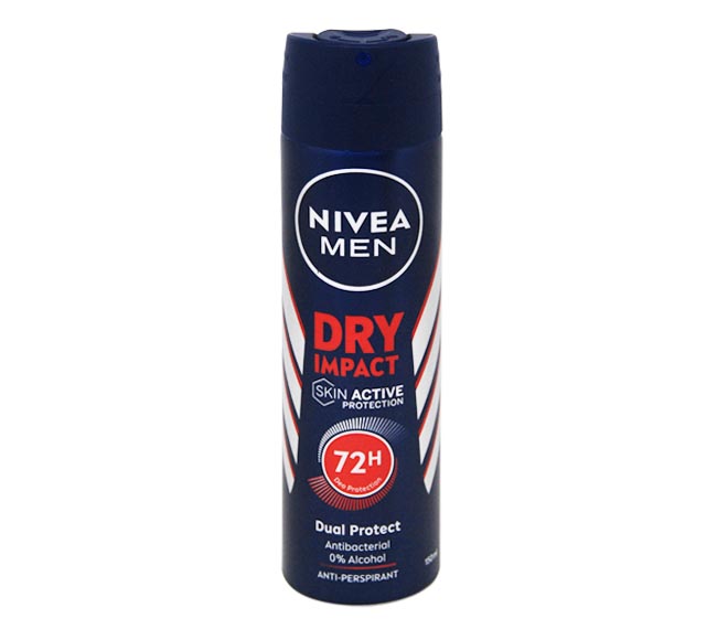 NIVEA MEN deodorant 150ml dry impact 72h Dual Protect