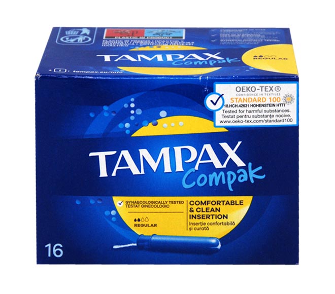 TAMPAX Compak tampons 16pcs – Regular