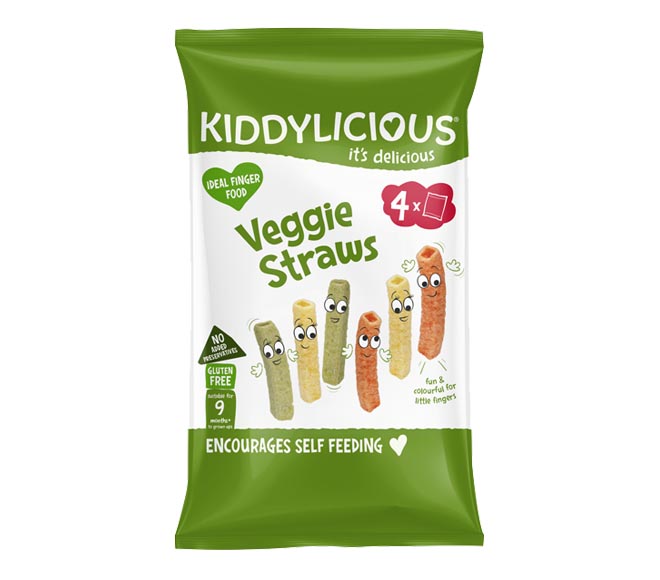 KIDDYLICIOUS veggie straws 4x12g