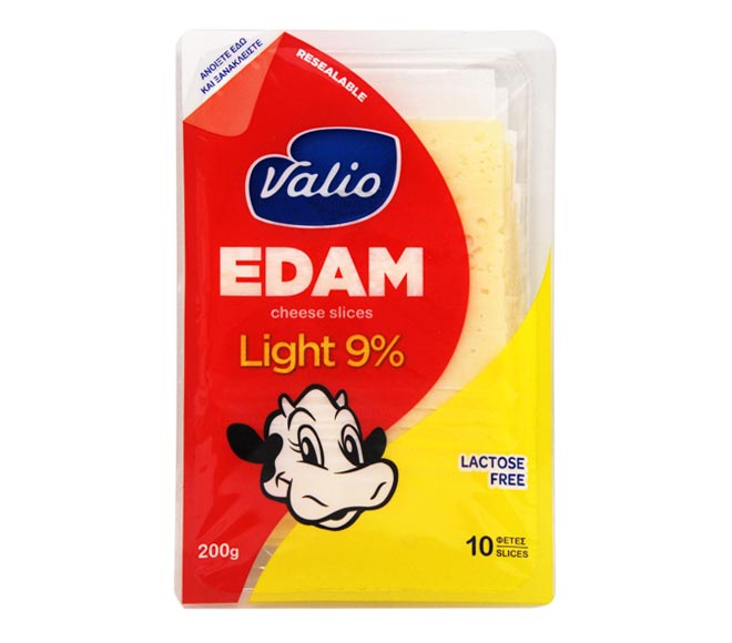 cheese VALIO Edam light 9% 10 slices 200g – lactose free