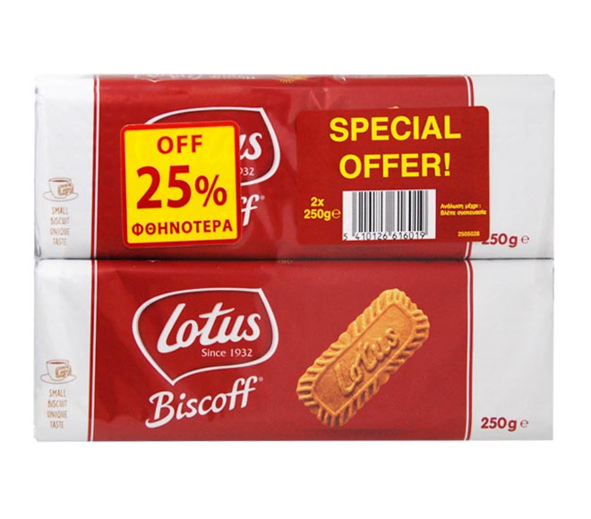 LOTUS Biscoff snack packs 2x250g (25% OFF)